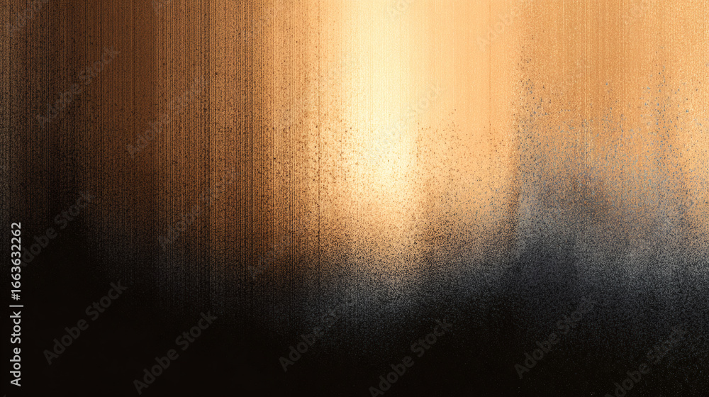 Poster subtle golden gradient dissolves into brown and black texture, creating abstract and atmospheric eff