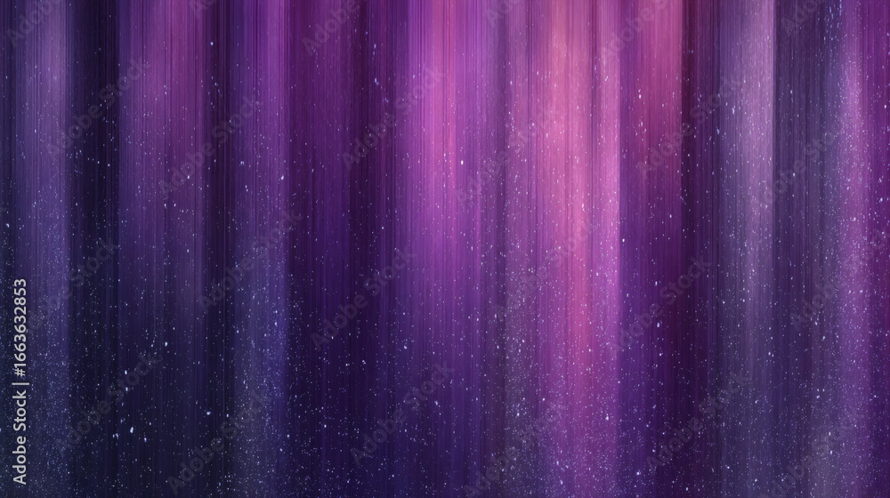 Poster violet and pink vertical light streaks create mesmerizing abstract background with starry effect, ev