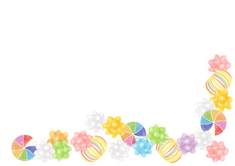 金平糖と飴のイラスト