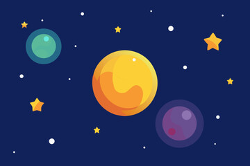 moon and stars