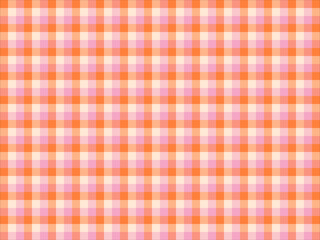 Orange Checkered Gingham Plaid tartan  Seamless Pattern