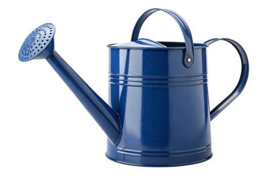 A Blue Metal Watering Can for Gardens