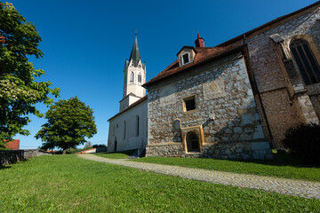 Church Svetoletna Cercev in Novo Mesto, Slovenia.