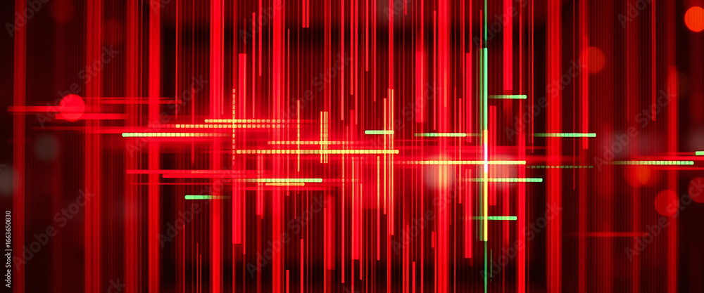 Poster glitch computer screen error abstract art illustration isolated on white background