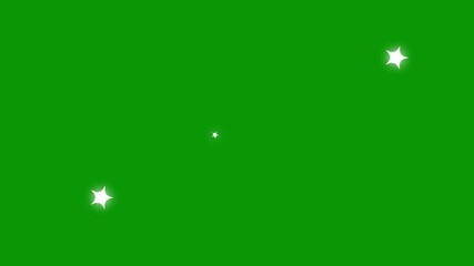 twinkle Sparkle Star animation, shiny glowing star animation, Retro blinking twinkle stars pop-up animation on green screen background, Glitter sparkle animated, shiny glowing stars animation,4k - Powered by Adobe