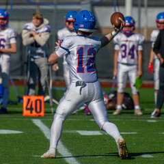 QB Pass High School Football Boys of Fall Sports