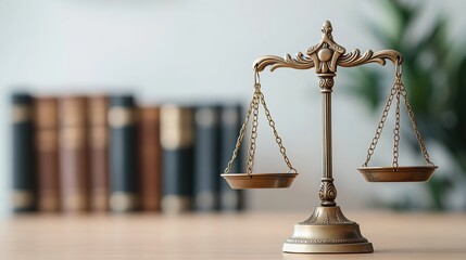 scales of justice Isolated on white background 