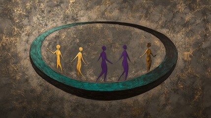 symbol of peace on a wooden background