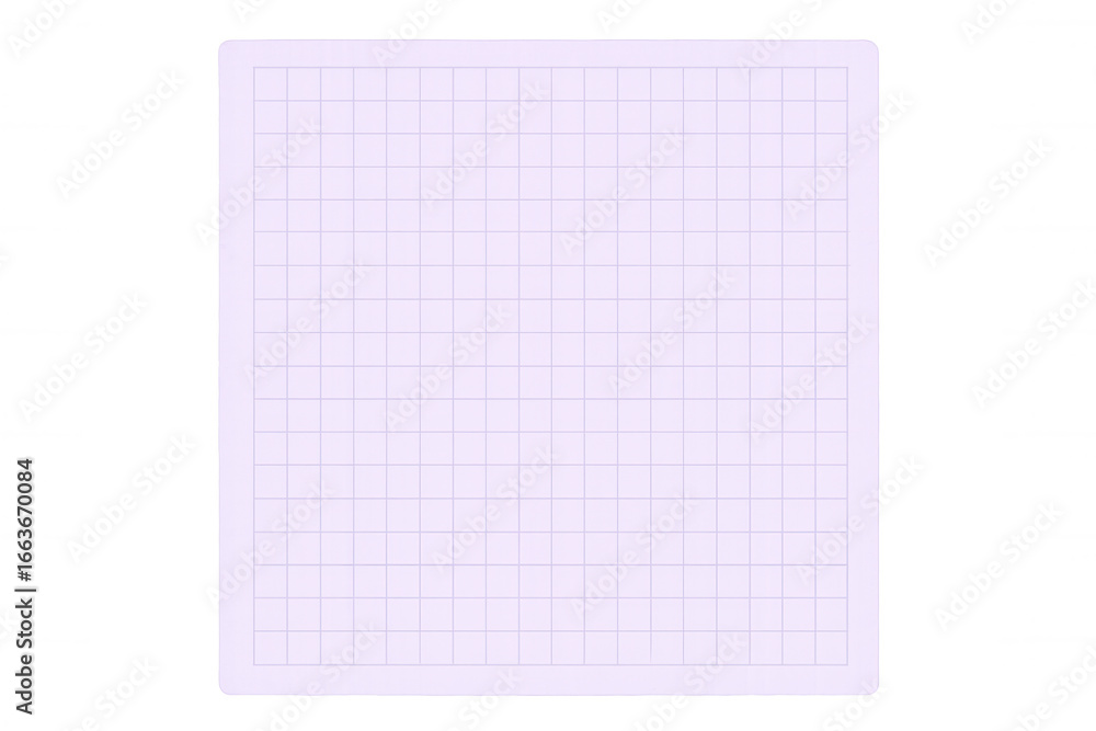 Poster grid paper sheet isolated, offering structured surface for sketching, note-taking, drafting technica