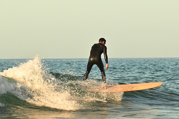 surfer on the beach