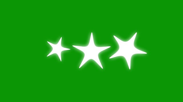 twinkle Stars blast animated, Retro blinking twinkle stars pop-up animation on green screen background, shiny glowing star animation, Glitter sparkle animated, shiny glowing stars animation,4k