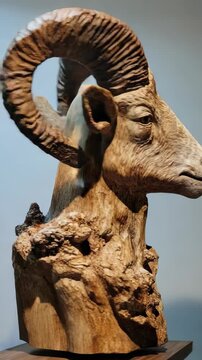 Majestic dynamic Ram in Nature scene