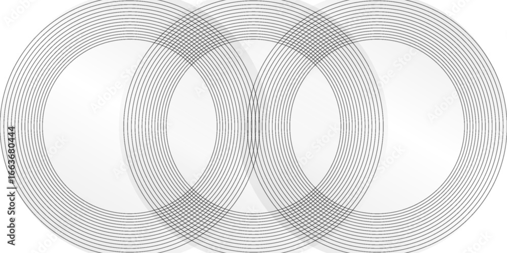 Poster abstract white gradient color background with curve and swirl lines decoration