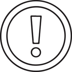 Exclamation Mark in a Circle Icon