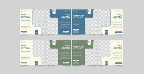 Modern Editable Business Carousel Template for Social Media.