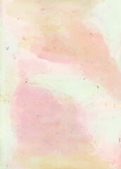 Fototapeta premium Abstract watercolor wash in soft pastel colors with gentle strokes.