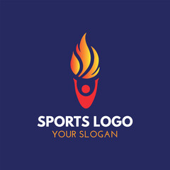 sports festival logo design vector
