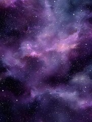 Fototapeta premium majestic purple nebula cosmic background starry night sky