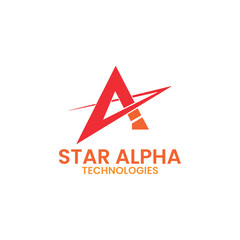 Obraz premium a stars logo design vector