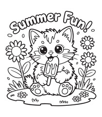 Free Coloring Book Page . Fun Creative Designs to Print