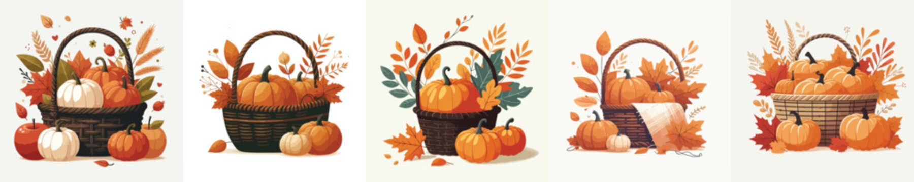 Halloween pumpkin parcel vector