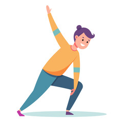 Person in athletic wear doing a stretching exercise