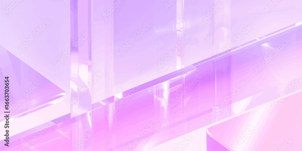 Aufkleber abstract digital vector art with purple and blue glowing lines forming a dynamic wave pattern for a 