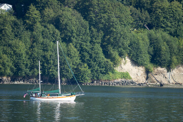 Double-Ended Ketch Near Kingston, Washington