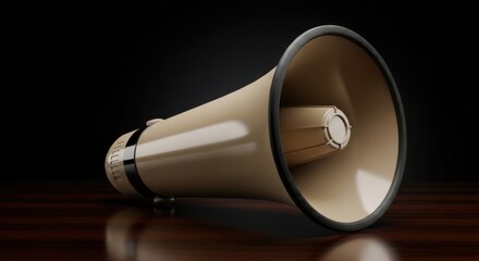 Vintage Megaphone Speaker Announcement Device Communication Tool