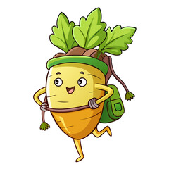 happy cartoon banana