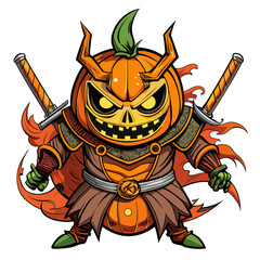 halloween witch with a sword