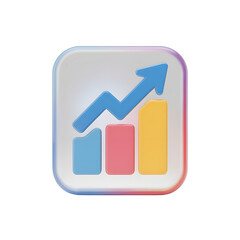 Colorful Bar Chart with Ascending Arrow Representing Growth Financial Success and Positive Trends in Business and Investment Markets