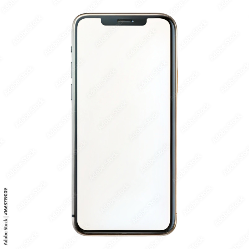 Poster isolated smartphone with a blank white screen against a dark background in a studio setting created 