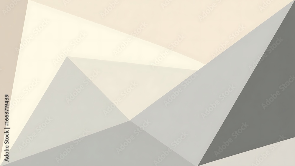 Poster abstract geometric background with overlapping gray and white shapes. a modern minimalist design for