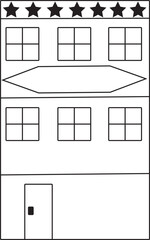 vector drawing of a house