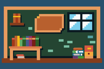 Fototapeta premium vector illustration of a bookshelf