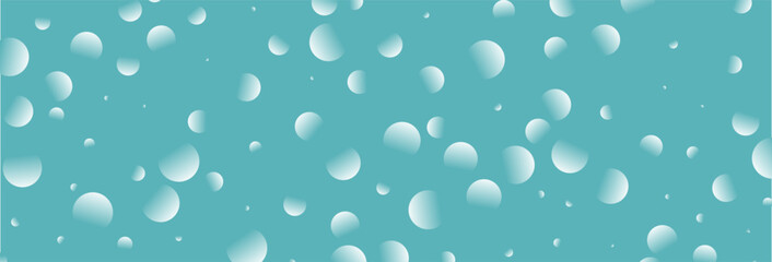 Delicate gradient circles in white cascade across an aqua background, creating an airy and minimalist design, perfect for adding a touch of serene elegance to any project