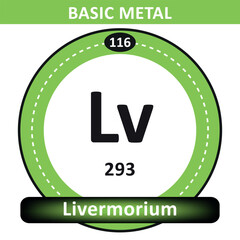 Modern Periodic Table Illustration, Single detail, work for science, 