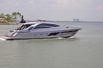 Luxury Cabin Cruiser on the Florida Intracoastal Waterway