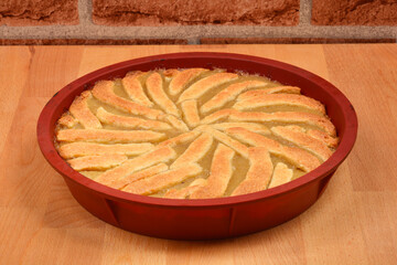 Homemade apple pie
