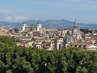Obraz premium Panoramic view of Rome panorama, Italy