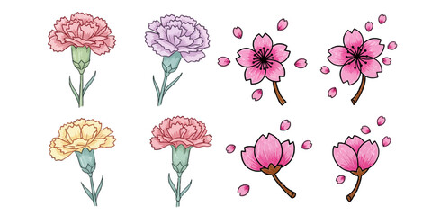 Floral Elegance Vector Graphic