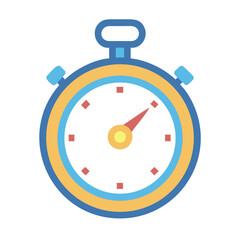 stopwatch on white background