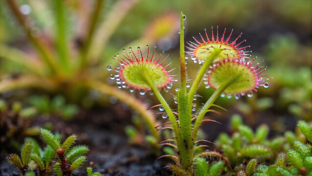 Carnivorous Plant Closeup &ndash; Venus Flytrap, Dangerous Plant, Insect Catcher, Nature Predator Plant, Botanical Macro, Wildlife Plant Photography, Exotic Plants, Sticky Trap Plant, Outdoor Macro Plant, P