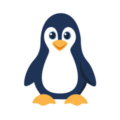 penguin on a white background
