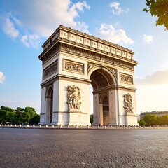 Fototapeta premium Iconic Parisian landmark at sunset