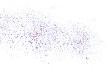 Sparkling glitter dust with light effect isolated on transparent background