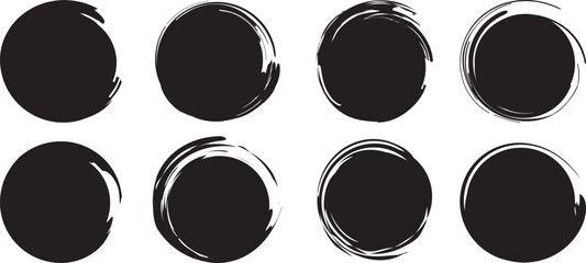 Abstract sumi ink inspired painted spots in red and black, featuring hand drawn imperfect circles, rustic meditation art, bold brush forms, and spiritual zen inspired designs.