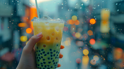Rainy Day Delight: A Refreshing Bubble Tea Experience