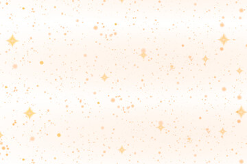 Golden sparkles and glitter pattern background isolated on transparent background
